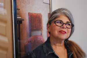 Image of a woman with glasses