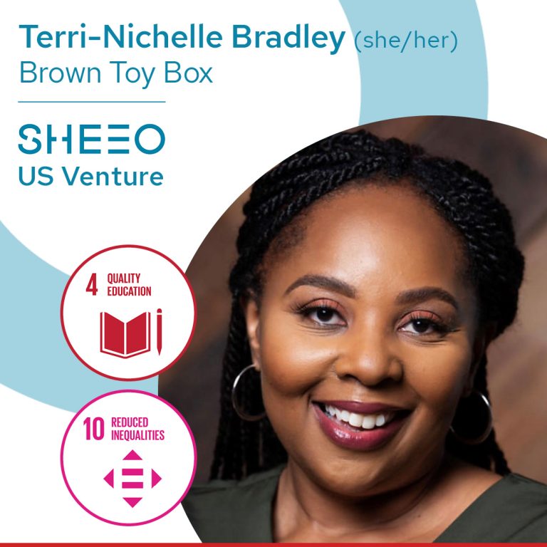 picture of black woman entrepreneur, Terri-Nichelle Bradley, founder of Brown Toy Box